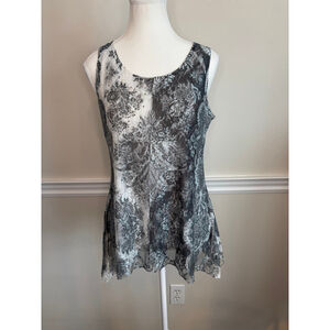 Brittany Black Womens Small Whimsical Sleeveless Top Mystical Fairy Goth Witchy